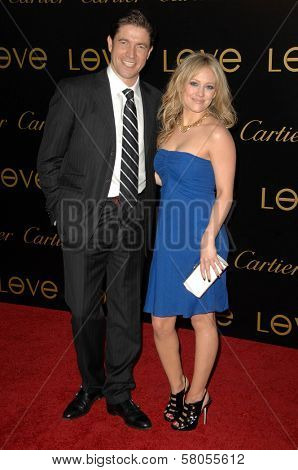 Frederic de Narp and Hilary Duff  at Cartier's 3rd Annual Loveday Celebration. Private Residence, Bel Air, CA. 06-18-08