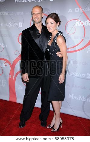 Edoardo Ponti and Sasha Alexander  at the 2008 Crystal And Lucy Awards Gala. Beverly Hilton Hotel, Beverly HIlls, CA. 06-17-08