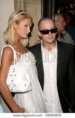 Paris Hilton and Benji Madden  at the Gallery Opening of 