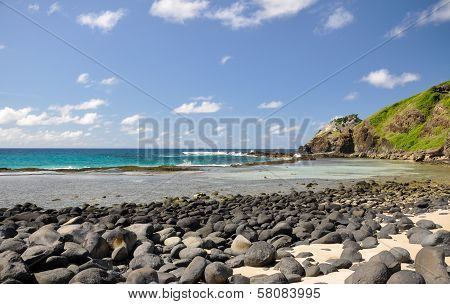 Stone Beach In Fernando De Noronha, Pernambuco (brazil)