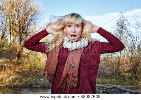 Girl Ruffled Hair