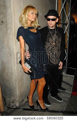 Paris Hilton and Benji Madden  at 'A Night At The Movies With Paris Hilton' celebrating the launch of 'Paris Hilton's My New BFF'. LAX, Hollywood, CA. 09-30-08