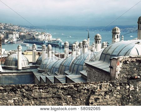 The minarets, spires and domes of Istanbul
