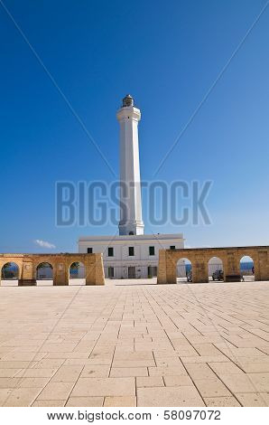 Lighthouse of Santa Maria di Leuca. Puglia. Italy.