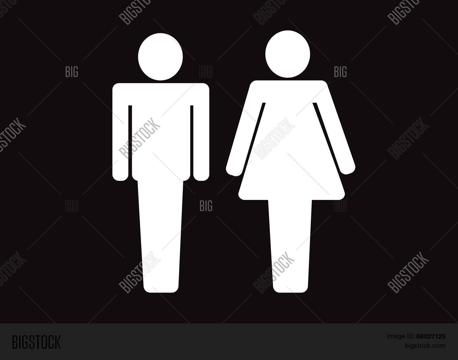 Pictogram Man Woman Vector & Photo (Free Trial) | Bigstock