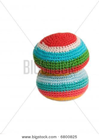 Footbag.Two palloa.