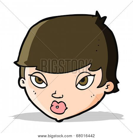 cartoon unimpressed woman