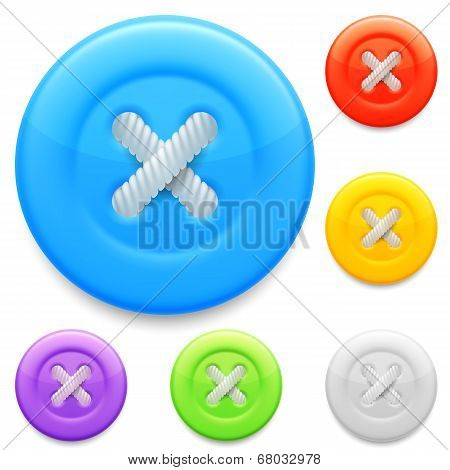 Clothing buttons.