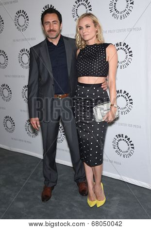 LOS ANGELES - JUN 24:  Demian Bichir &  Diane Kruger arrives to the The Bridge
