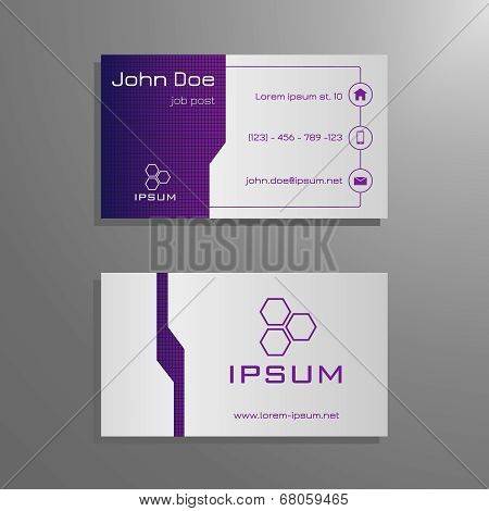 Business card template