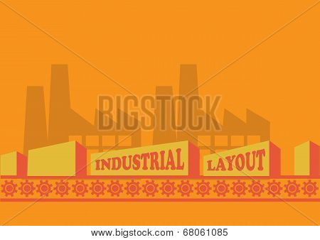Industrial Background Page Layout Template