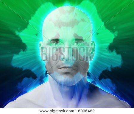 Mężczyzna zdrowie psychiczne Kleks