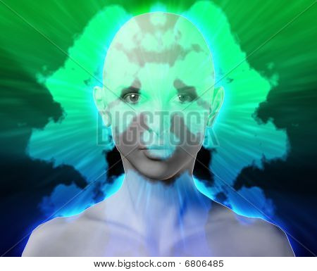 Ikona kobiece zdrowia psychicznego