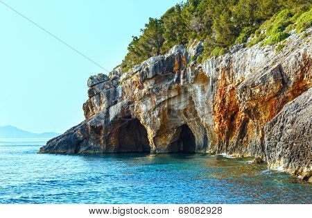 The Blue Caves In Zakynthos (greece)