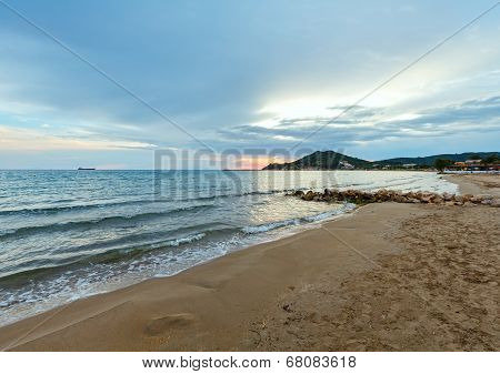 Sunrise On Beach (alykes, Zakynthos, Greece)