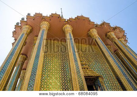 Beautiful Buddhist Temple Gable
