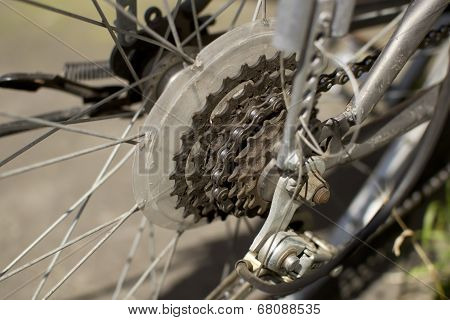 Sprocket Of Bicycle Wheel