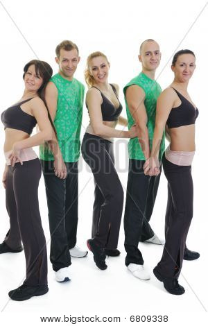 Ihmiset ryhmässä Fitness