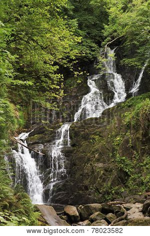Torc Waterfall in Killarney National Park.