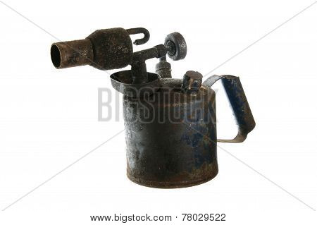 Blowlamp Blowtorch Vintage Isolated Rusted