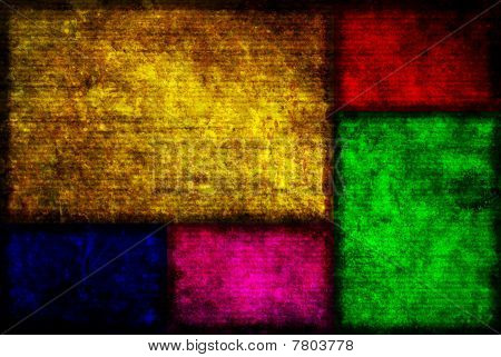 Color Boxes Grunge Background