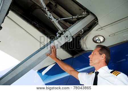Checking The Wing.