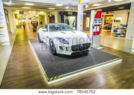 Advertising From A Car Rental Company For A Jaguar F Type Ca
