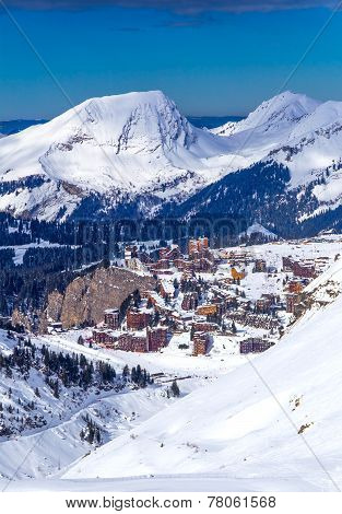 View of the Avoriaz, France