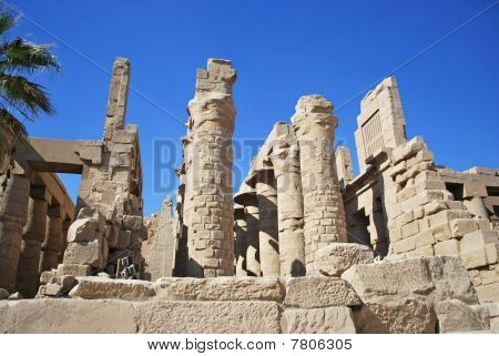 Die Ruinen von Karnak-Tempel In Luxor, Ägypten