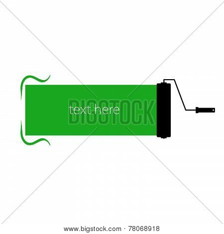 Roller For Painting Vector