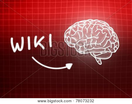 Wiki Brain Background Knowledge Science Blackboard Red