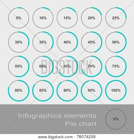 Circle Diagram Pie. Infographic Elements