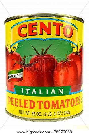 Can Of Cento Italian Peeled Tomatoes
