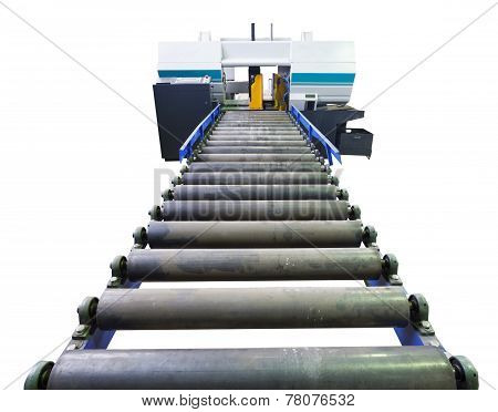 Cutting Machine With Feeder Isolated