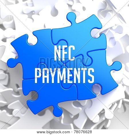 NFC Payments on Blue Puzzle.