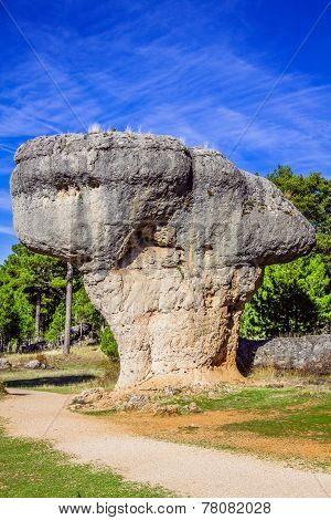 The Ciudad Encantada (enchanted City), Geological Site In Cuenca (spain)