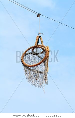 Outdoor takraw hoop