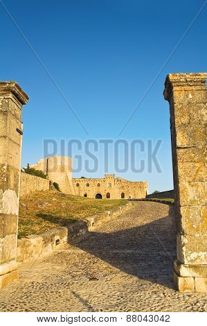 Castle of Bovino. Puglia. Italy.