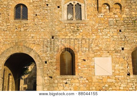 Castle of Bovino. Puglia. Italy.