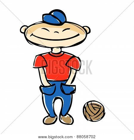 Boy with a ball