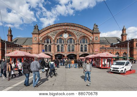 Central Train Station In Bremen
