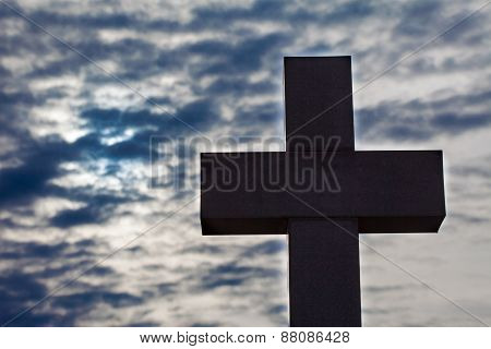 Silhouette of cross