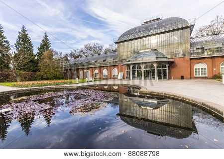 Entrance Building Of The  Palmengarten In Frankfurt, Germany
