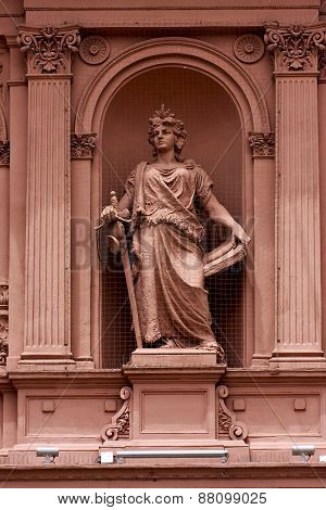 Pink Marble Statue