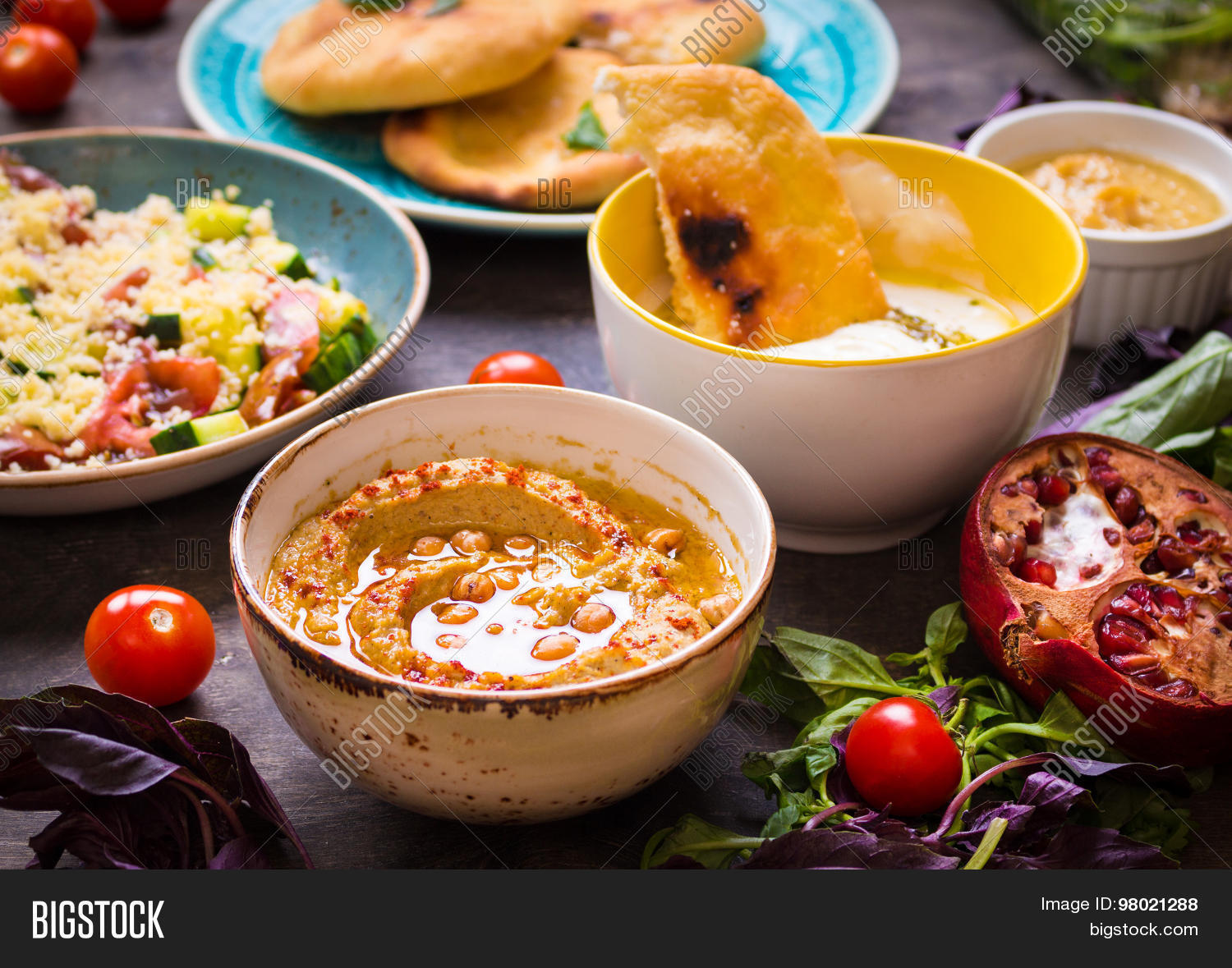 Table Served Middle Image Photo Free Trial Bigstock