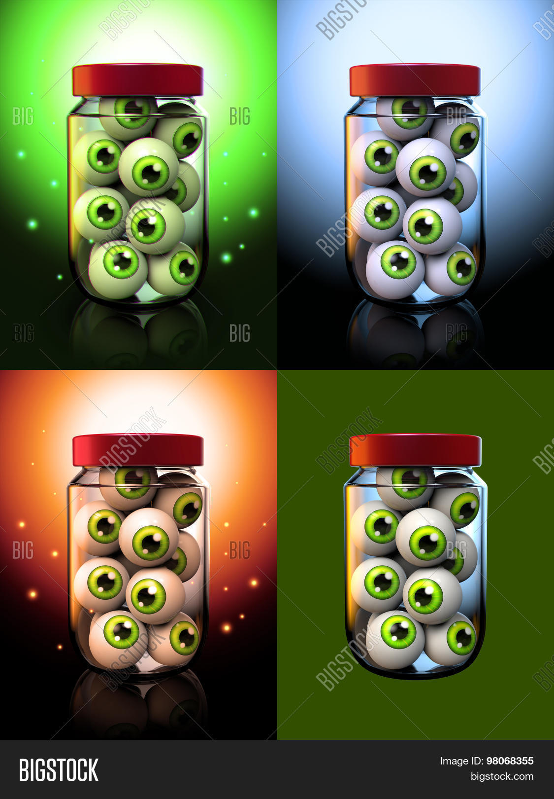 Halloween Eyeballs Jar Image & Photo (Free Trial) Bigstock