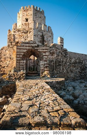 Ruins Of The Fortress Of Methoni, Peloponnese, Greece