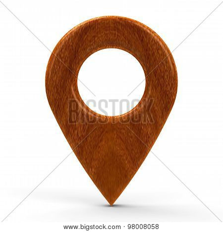 Wooden Map Pointer
