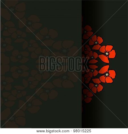Poppy Floral Background