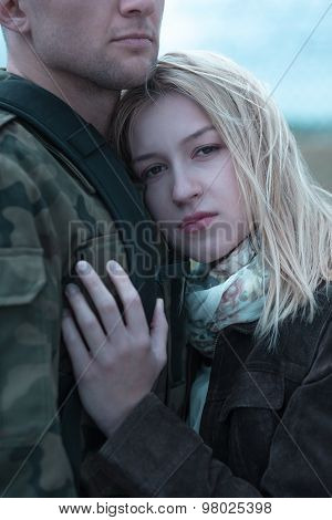Saying Goodbye To Military Husband